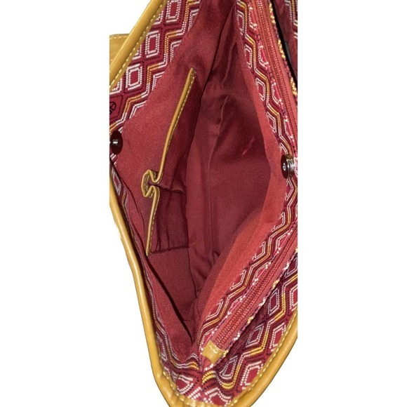 Giani Bernini Red Brown Handbag Tote Purse Shoulder NWOT BOGO - Picture 7 of 10